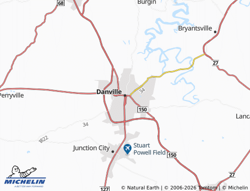 Carte MICHELIN Danville - ViaMichelin