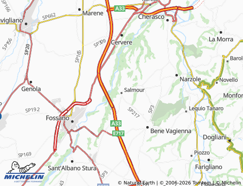 Mapa MICHELIN Salmour - ViaMichelin