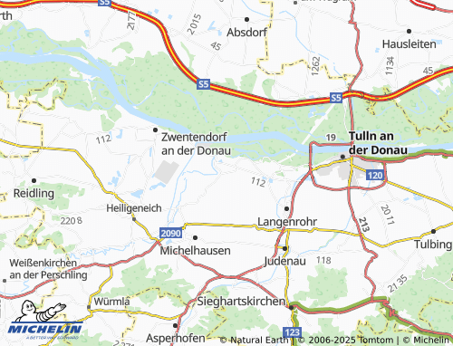 MICHELIN Neusiedl map - ViaMichelin