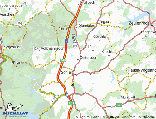 Mappa MICHELIN Oettersdorf - ViaMichelin