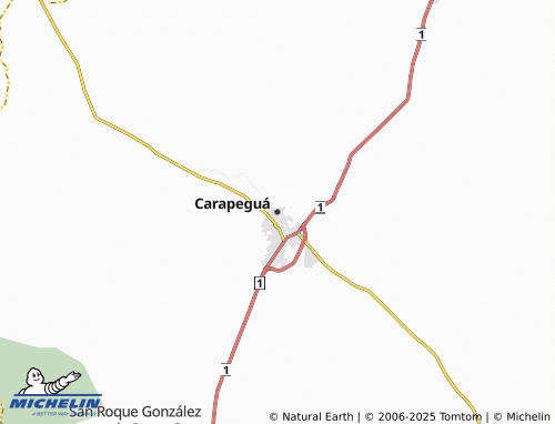 MICHELIN Carapeguá map - ViaMichelin
