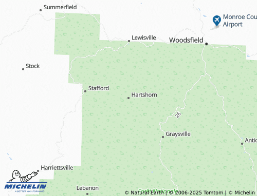 MICHELIN Hartshorn map - ViaMichelin