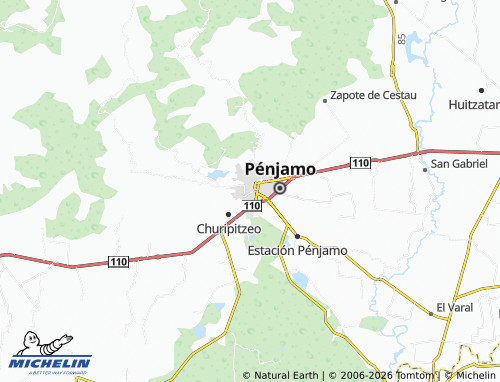 Mappa MICHELIN Pénjamo Centro - ViaMichelin