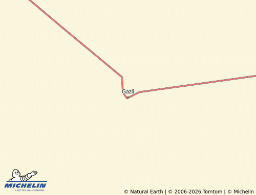 MICHELIN Gazli map - ViaMichelin