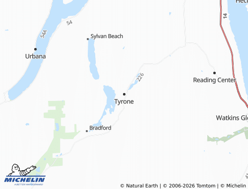 Carte MICHELIN Tyrone - ViaMichelin