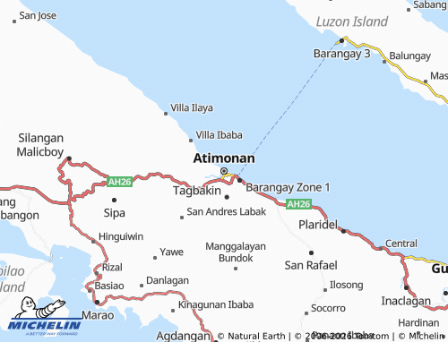 Mappa MICHELIN Atimonan - ViaMichelin