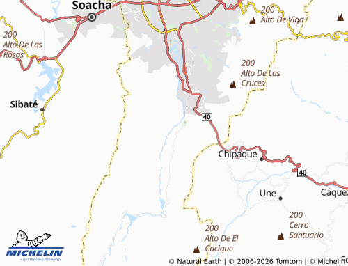 Carte MICHELIN Centro Usme Rural - ViaMichelin