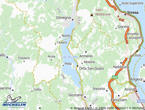 Mapa MICHELIN Pettenasco - ViaMichelin