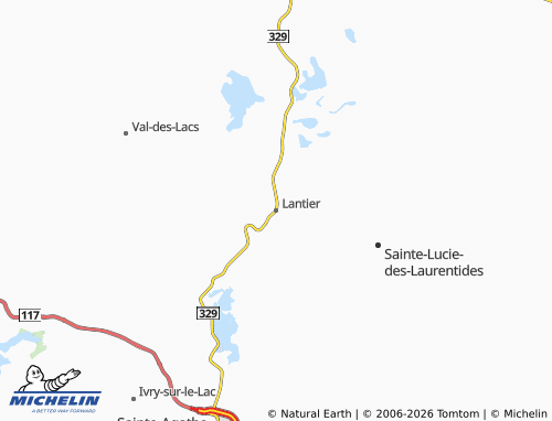 MICHELIN Lantier map - ViaMichelin