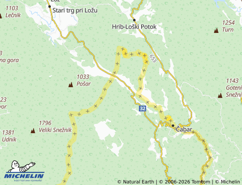 Mapa MICHELIN Kranjci - ViaMichelin