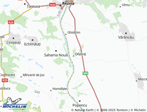 MICHELIN Ofatinți map - ViaMichelin