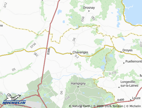 Mapa MICHELIN Chavanges - ViaMichelin