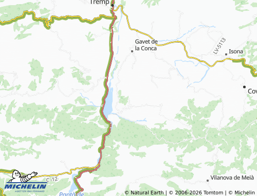 MICHELIN Llimiana map - ViaMichelin
