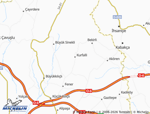 MICHELIN Kurfalli map - ViaMichelin
