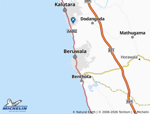 Mappa MICHELIN Beruwala - ViaMichelin
