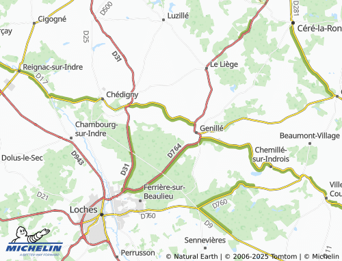 MICHELIN-Landkarte Le Coudray - ViaMichelin