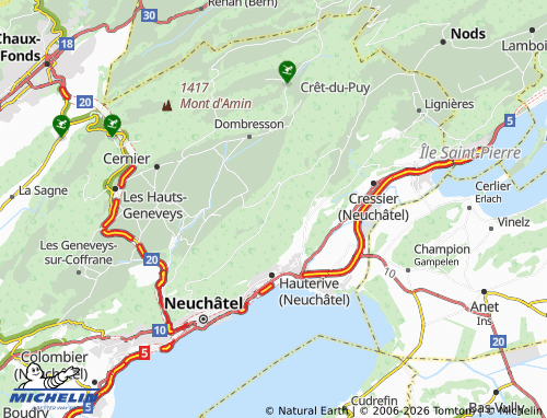 Carte MICHELIN Petit Chaumont - ViaMichelin
