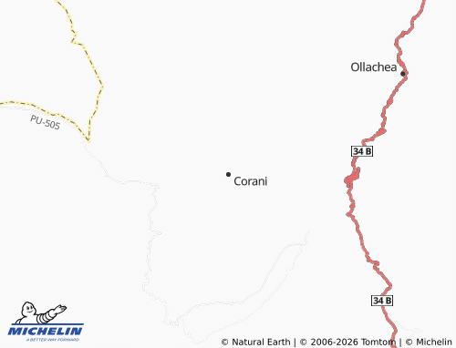 MICHELIN Corani map - ViaMichelin