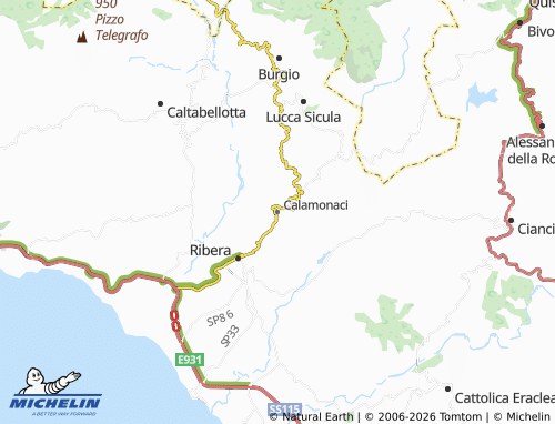 Mapa MICHELIN Calamonaci - ViaMichelin