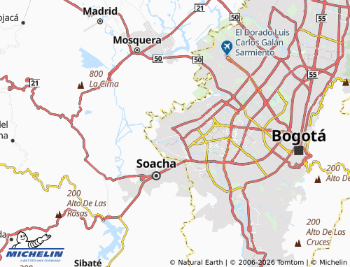 Mapa MICHELIN Chico Sur - ViaMichelin