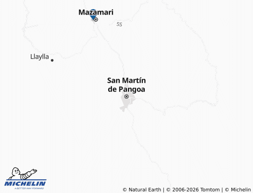 Mapa MICHELIN San Martín de Pangoa - ViaMichelin