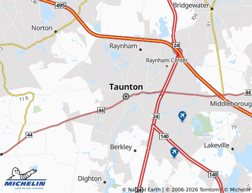 MICHELIN Taunton map - ViaMichelin