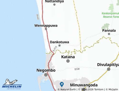 Mappa MICHELIN Dankotuwa - ViaMichelin