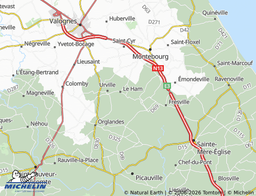MICHELIN Le Haut du Ham map - ViaMichelin