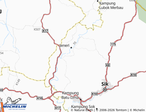 MICHELIN-Landkarte Kampung Parit - ViaMichelin