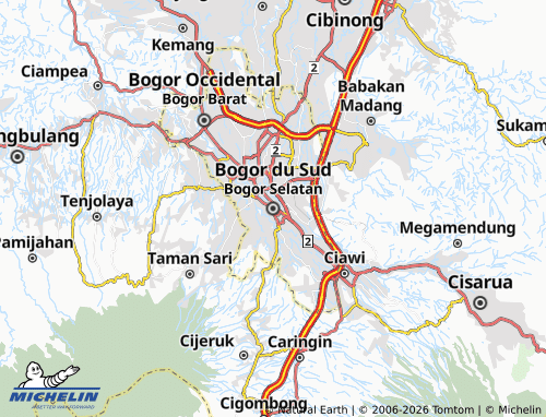 Mapa MICHELIN Bogor Selatan - ViaMichelin