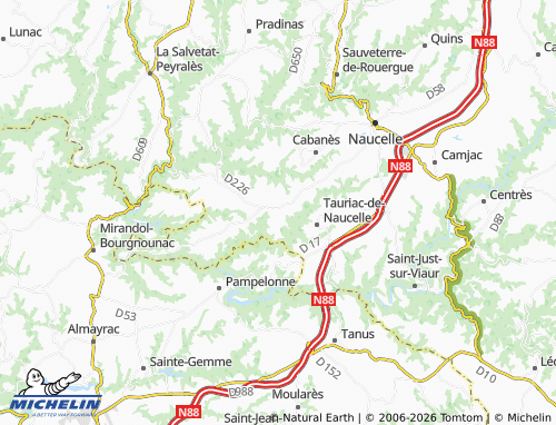 Mapa MICHELIN Crespin - ViaMichelin