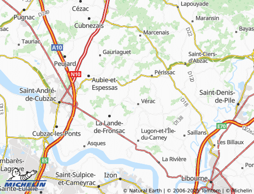 MICHELIN Brandet map - ViaMichelin