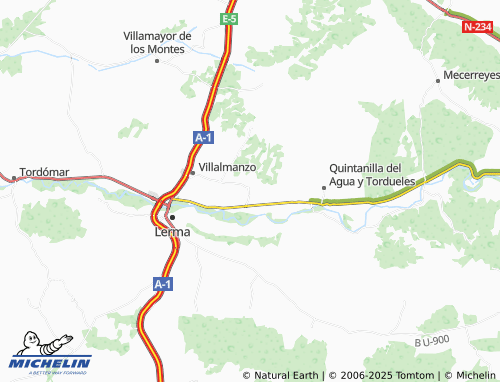 MICHELIN Santa Inés map - ViaMichelin