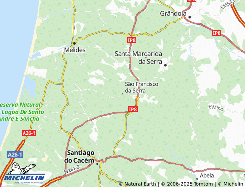 MICHELIN São Francisco da Serra map - ViaMichelin