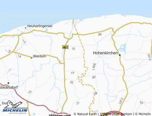 MICHELIN Berdumer Alte Mitteldeich map - ViaMichelin