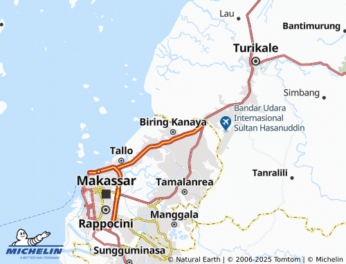 MICHELIN Biring Kanaya map - ViaMichelin