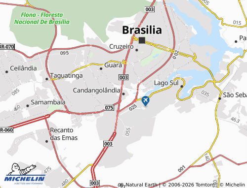 MICHELIN Candangolândia map - ViaMichelin