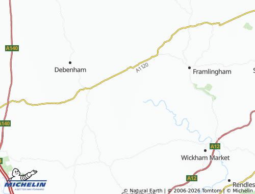 Carte MICHELIN Cretingham - ViaMichelin