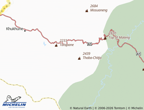 MICHELIN Sebataolong Ha Fakiri map - ViaMichelin