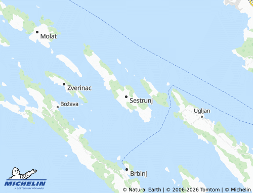 MICHELIN Sestrunj map - ViaMichelin