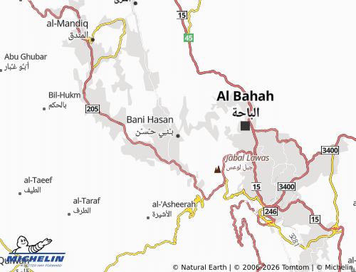 MICHELIN-Landkarte Bani Hasan - ViaMichelin