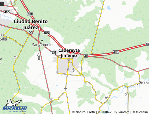 MICHELIN Alfredo Villa Bonfil map - ViaMichelin