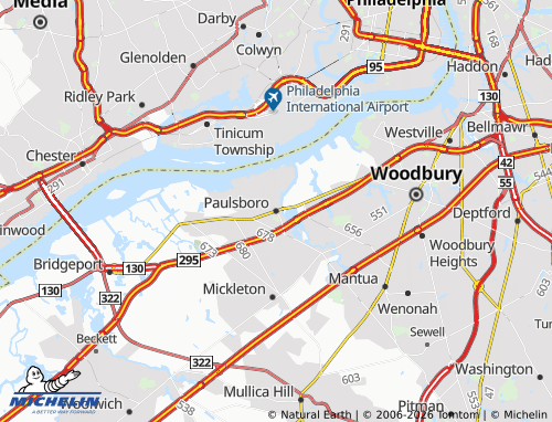 Mappa MICHELIN Paulsboro - ViaMichelin
