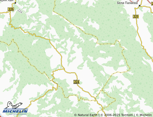 MICHELIN Veliki Vrtop map - ViaMichelin