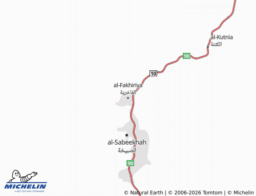 MICHELIN-Landkarte al-Fakhiriya - ViaMichelin