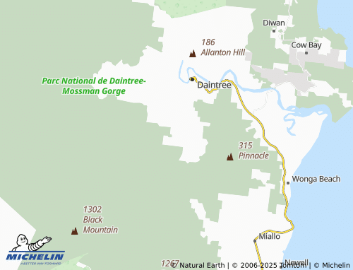MICHELIN Stewart Creek Valley map - ViaMichelin