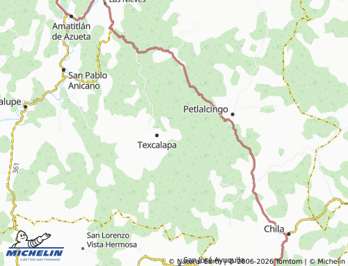 Mappa MICHELIN San José Texcalapa - ViaMichelin