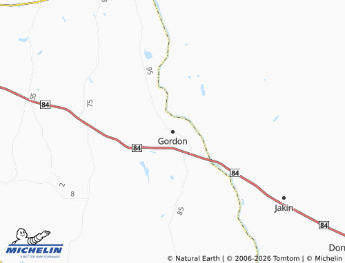 Mapa MICHELIN Gordon - ViaMichelin