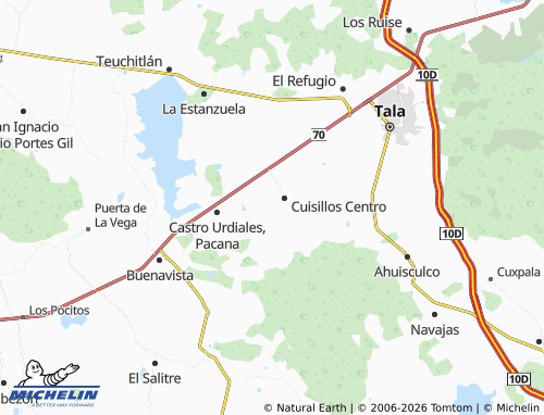Mappa MICHELIN El Ranchito Cuisillos - ViaMichelin