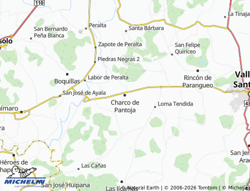 Mappa MICHELIN Charco de Pantoja - ViaMichelin
